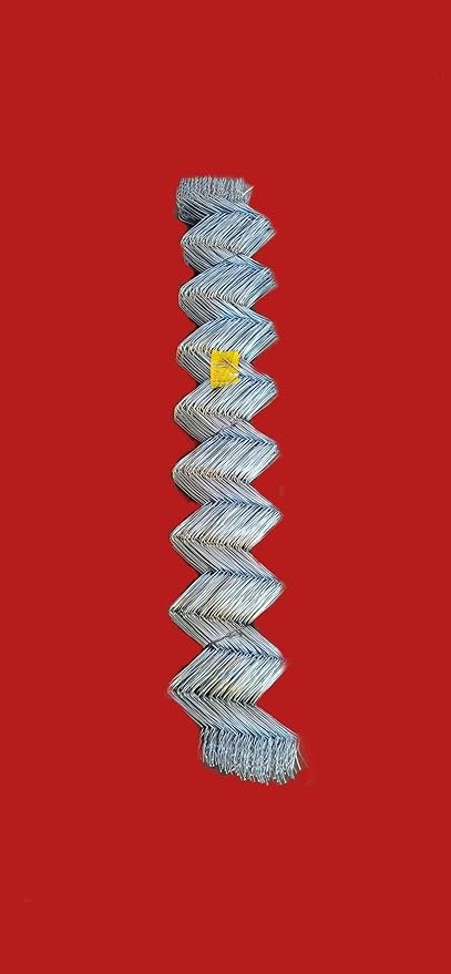 Fencing Chain Link Net For Fencing Mesh D Fence Wire Height 4 Feet/Length: 50 Feet Diameter:2.6 Mm Size 4X4 Inches Ideal For Fencing(12 Gauge Wire)