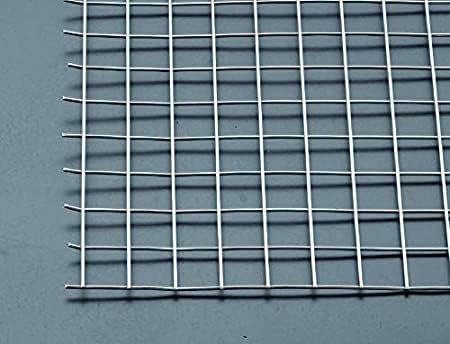 JHARIYA WELDMESH Wire Garden Fencing Iron net Jali Metal Thikness 2 MM | Box Size 2"x2" (Height 6 FEET/Lenght 50 FEET | 14 Gauge Wire) - Back View